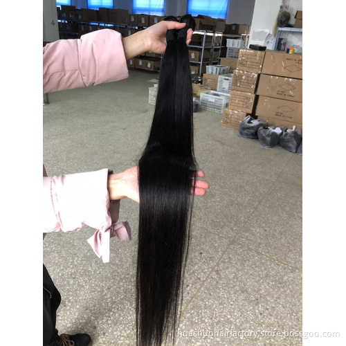 32 34 36 38 Malaysian Indian Straight Cuticle Hair Weave  Bundles , 100% 10A Brazilian Virgin Long 40 Inch  Peruvian Human Hair